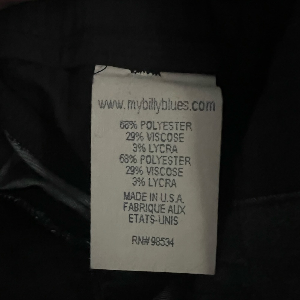 Billy Blues pants. Size 6. Blue wide leg with belt - Picture 4 of 7